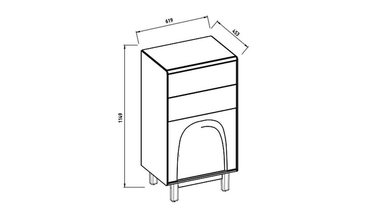 Comoda cu sertare Claris BELLONA Comoda cu sertare 22CRI2101RUGV