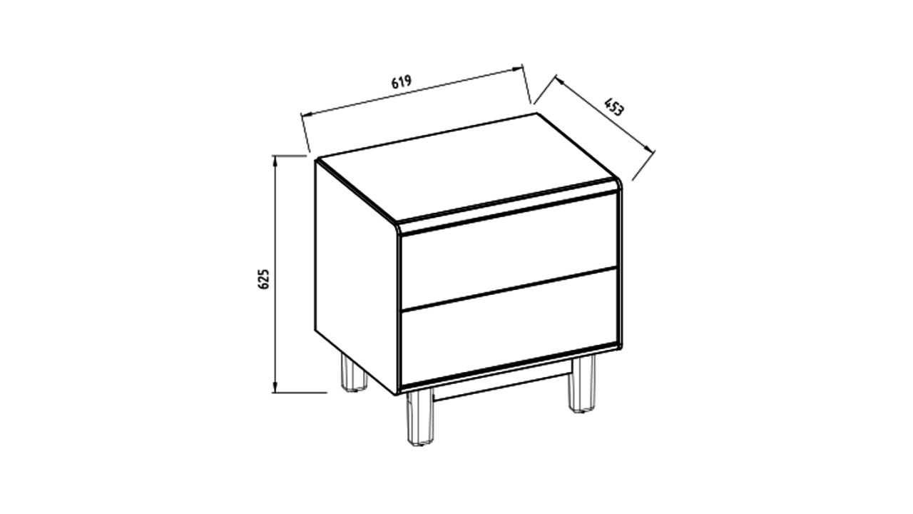 Noptiera Claris BELLONA Noptiera 22CRI2300RUGV