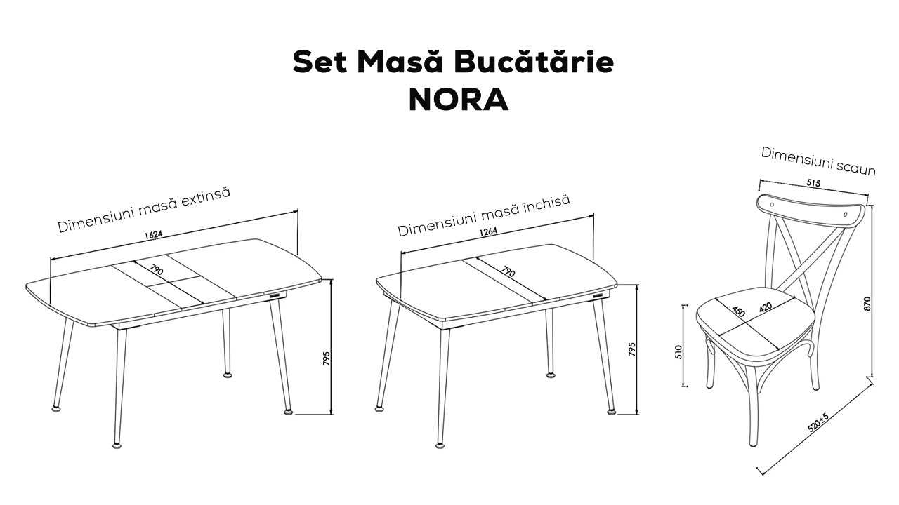 Scaun 6370 Nora, Pachet 2 bucati BELLONA Scaun 23NRA63700220001