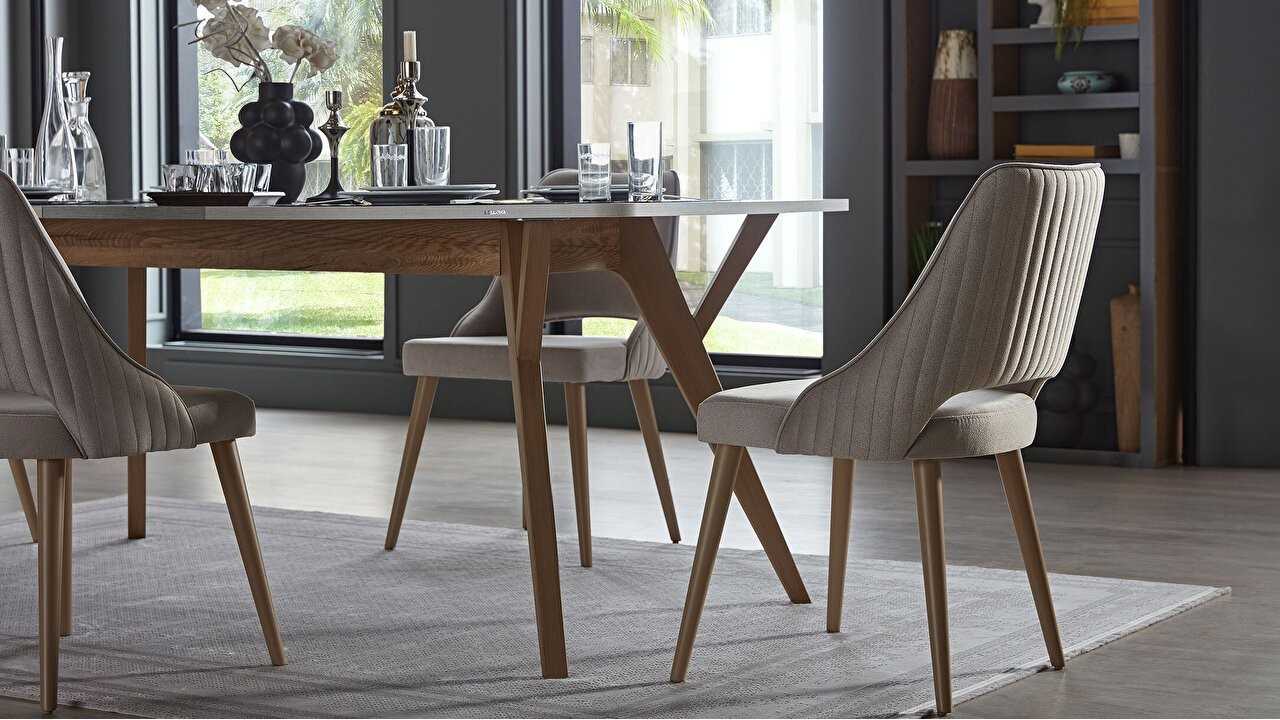 Set Masa Fixa cu 6 Scaune Valencia O U T L E T SHOWROOM-23VAA63230220001-22VAA24003
