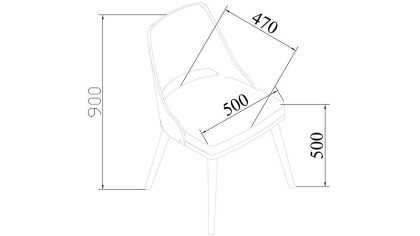 Set Masa Fixa cu 6 Scaune Valencia O U T L E T SHOWROOM-23VAA63230220001-22VAA24003